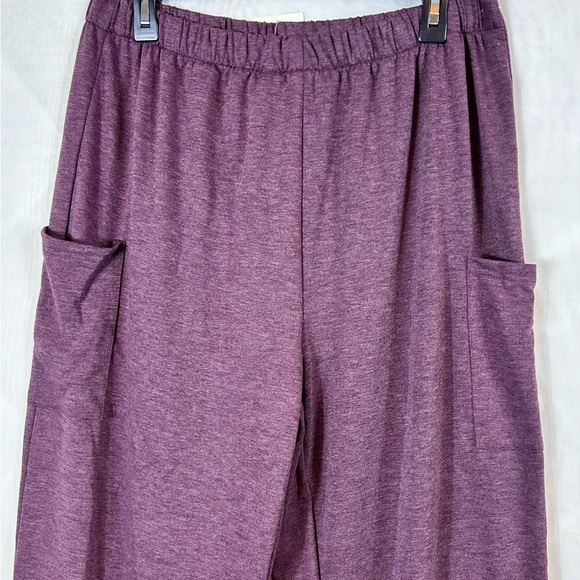 NWT Pantalon Women’s Purple Wide Leg Stretch Pants /  size XL - Picture 2 of 9